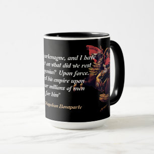 Caneca Citação de Napoleão Bonaparte sobre Jesus Cristo