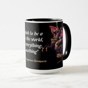 Caneca Citação de Napoleão Bonaparte Sobre o Sucesso