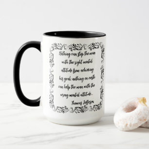 Caneca Citação de Thomas Jefferson Nada Pode Parar