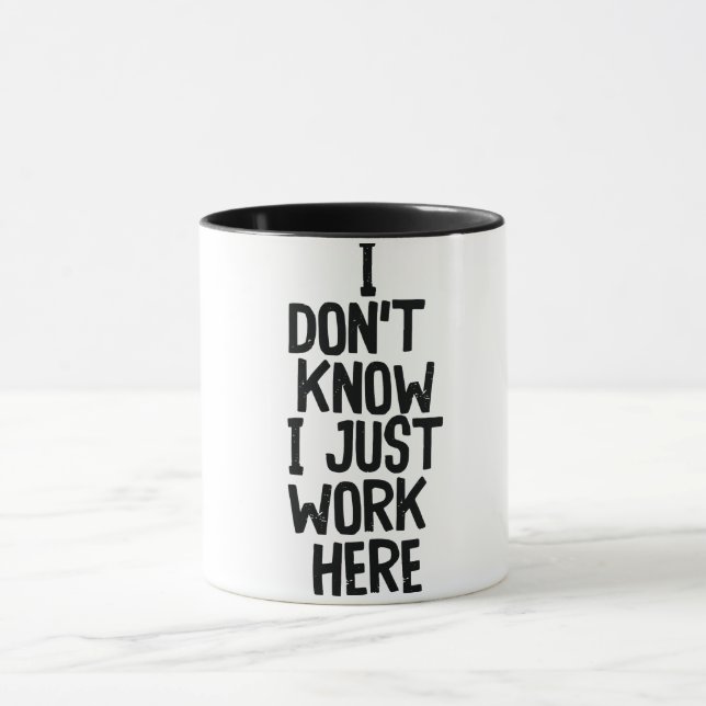 Caneca Citação/Dito de Escritório Engraçado (Centro)