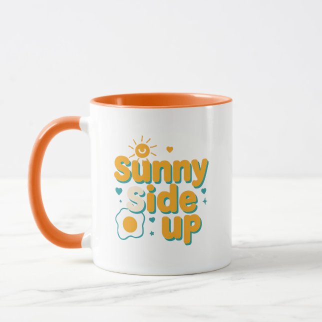 Caneca Citação Divertida de Comida de Café da Manhã (Esquerda)