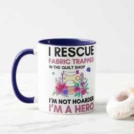 Caneca Citação Divertida de Costura Máquina de Costura Fl