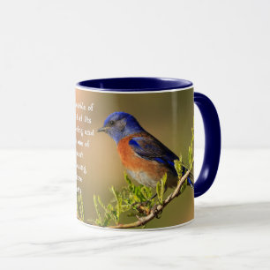 Caneca Citação do Bluebird Inspiracional Primavera