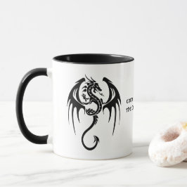 Caneca Citação do Dragão e Shakespeare do Estilo Celular