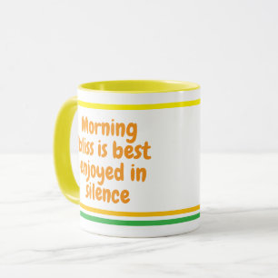 Caneca Citação Engraçada da Manhã Presente Divertido pa