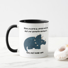 Caneca Citação Engraçada do Dinossaur Triceratops Favorit