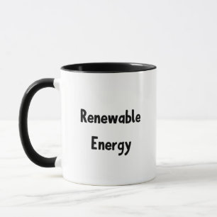 Caneca citação engraçada e enfadonho de energia renovável