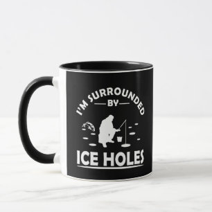 Caneca Citação engraçada sobre pesca no gelo