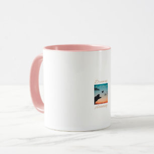 Caneca Citação Estética Sonhar é uma Forma de Planejament