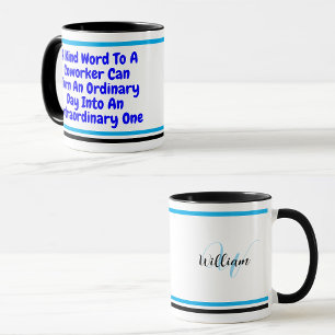 Caneca Citação Inspiradora Personalizada   Colega de Trab