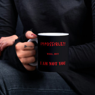 Caneca Citação Motivacional Divertida de Confiança Presen