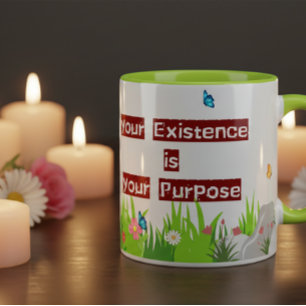 Caneca Citação Positiva Motivacional Amor Próprio Floral