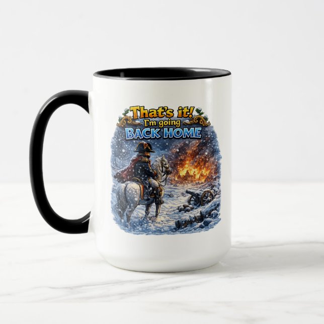 Caneca Citação Questionável da Campanha Russa de Napoleão (Esquerda)