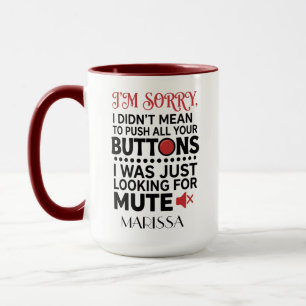 Caneca Citação Sarcástica Não Pretendi Te Irritar