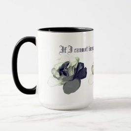 Caneca Citação Vitoriana Gótica - Se Eu Não Posso Inspira