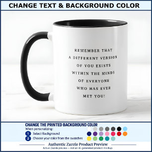 Caneca Citações Comoventes De Versões De Você Fonte Preta