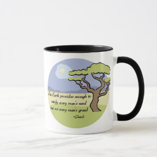 Caneca Citações da terra de Gandhi