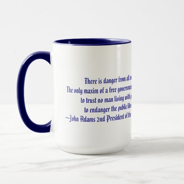 Caneca Citações de Estrela-John Adams do americano (Esquerda)
