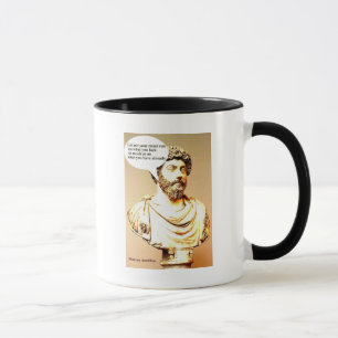 Caneca Citações de MARCUS AURELIUS; Deixado não sua me