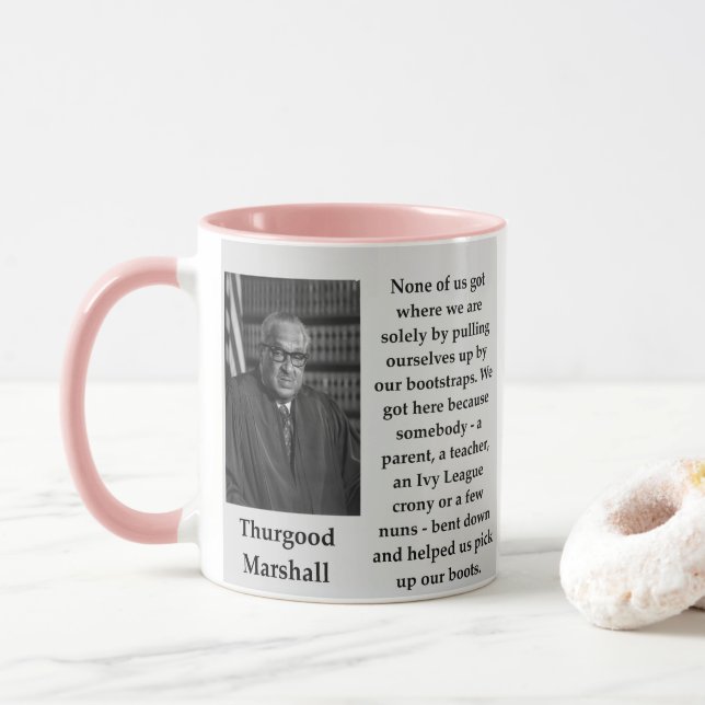 Caneca Citações de Thurgood Marshall (Com Donut)