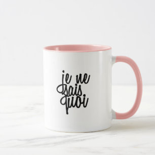 Caneca Citações do francês do Ne Sais Quoi de Je