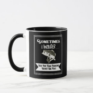Caneca Citações Largemouth engraçadas da pesca da perd