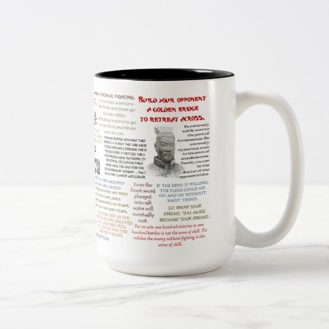 Caneca citável de Sun Tzu (Direita)