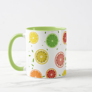 Caneca Citrino tropical SUMMER Laranja limão fina