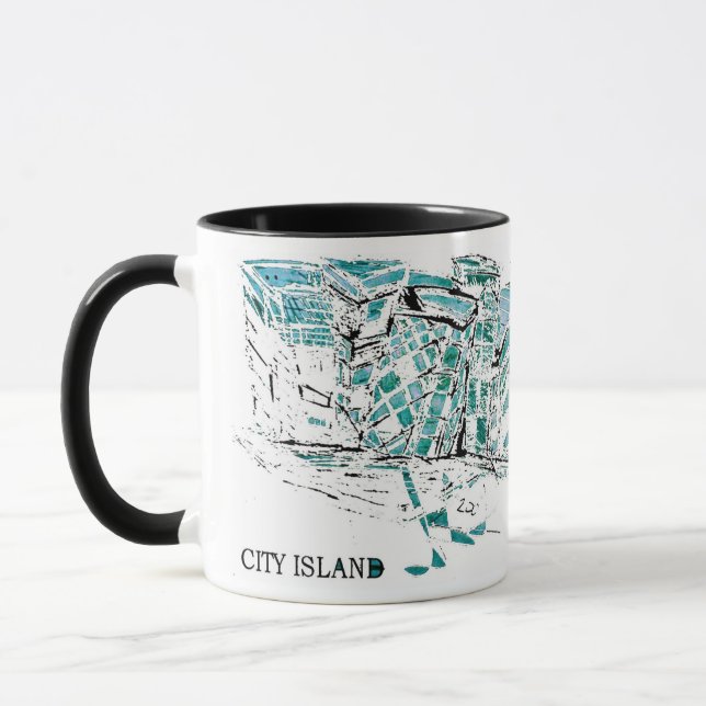 Caneca CITY ISLAND grafite (Esquerda)