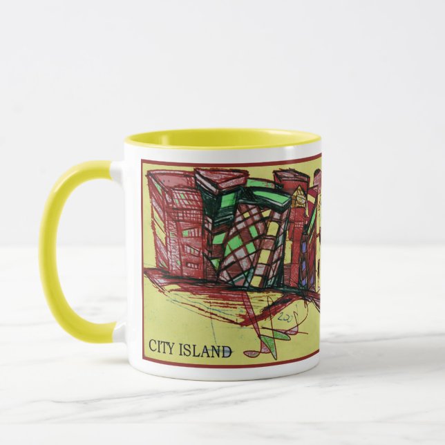Caneca CITY ISLAND red (Esquerda)