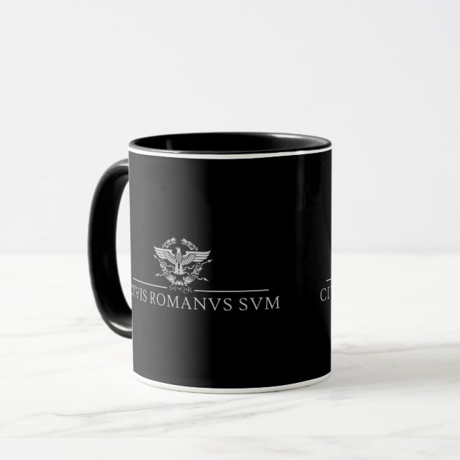 Caneca Civis Romanus Sum (CIVIS ROMANVS SVM) (Frente Esquerda)