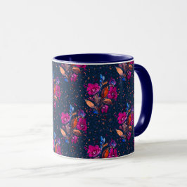 Caneca Claire Harvest Watercolor - Cor Floral Personaliza