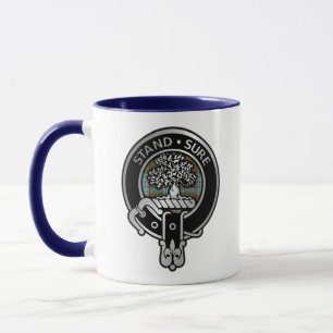 Caneca Clan Anderson Crest e Tartan Mug