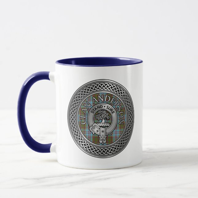 Caneca Clan Anderson Crest & Tartan Knot (Esquerda)
