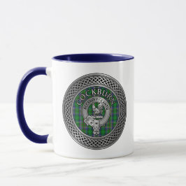 Caneca Clan Cockburn Crest & Tartan Mug