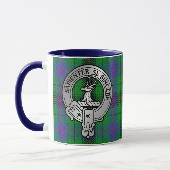 Caneca Clan Davidson Crest & Tartan (Esquerda)