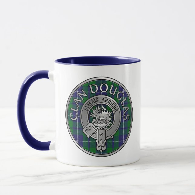 Caneca Clan Douglas Crest e Tartan Mug (Esquerda)
