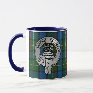 Caneca Clan Ferguson Crest & Atholl Tartan Mug