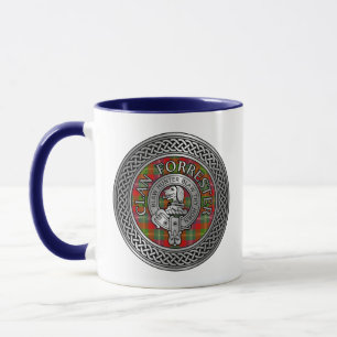 Caneca Clan Forrester Foster Crest & Tartan Knot