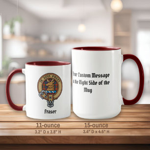 Caneca Clan Fraser do Lovat Crest