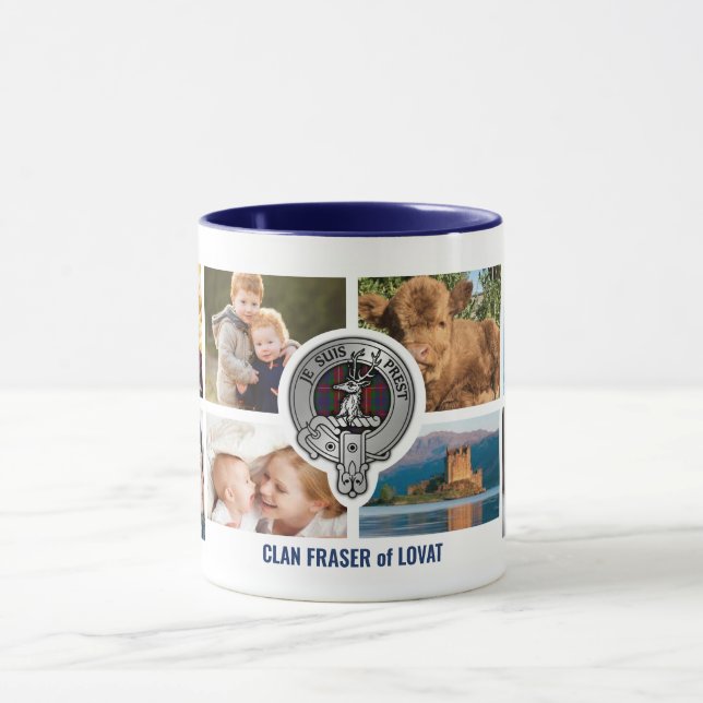 Caneca Clan Fraser do Lovat Personalised Family Mug (Centro)