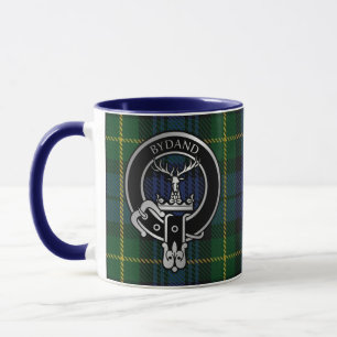 Caneca Clan Gordon Crest e Tartan Mug