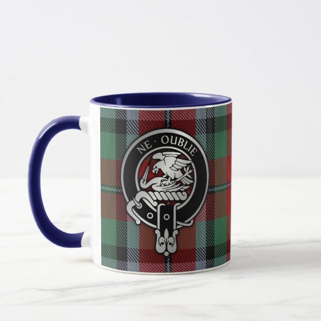 Caneca Clan Graham Crest e Red Tartan Mug (Esquerda)