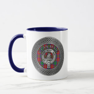 Caneca Clan Haig Crest & Tartan Knot