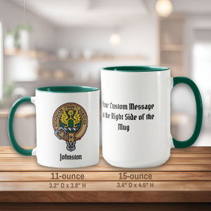 Caneca Clan Johnston Crest Mug