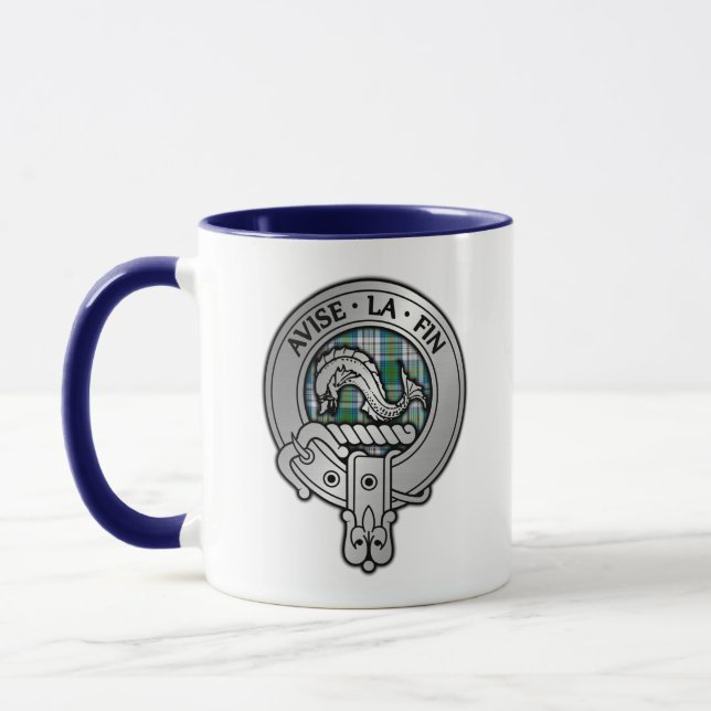 Caneca Clan Kennedy Crest & Dress Tartan (Esquerda)