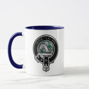 Caneca Clan Kennedy Crest & Dress Tartan Mug