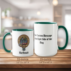 Caneca Clan MacDonald da Clanranald Crest Mug
