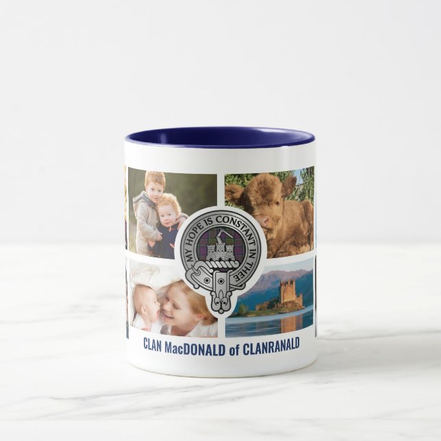 Caneca Clan MacDonald Família Personalizada Mug (Centro)