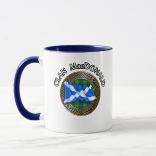 Caneca Clan MacDonald Tartan & Flag
